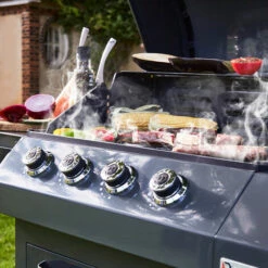 Brasero - Barbecue Emma Gun Metal 4 Feux + 1 Side - FlexiGrill - Jusqu'à 12 Convives - Surface De Cuisson 64 X 41,5 Cm - 2 Tablettes Dont 1 Brûleur Latéral - Housse De Protection - 15,1 KW - Gris Métallisé 10 Brasero - Barbecue Emma Gun Metal 4 Feux + 1 Side - FlexiGrill - Jusqu'à 12 Convives - Surface De Cuisson 64 X 41,5 Cm - 2 Tablettes Dont 1 Brûleur Latéral - Housse De Protection - 15,1 KW - Gris Métallisé -France Barbecue Soldes Boutique 47489804 4