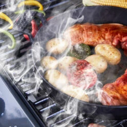 Brasero - Barbecue Emma Gun Metal 4 Feux + 1 Side - FlexiGrill - Jusqu'à 12 Convives - Surface De Cuisson 64 X 41,5 Cm - 2 Tablettes Dont 1 Brûleur Latéral - Housse De Protection - 15,1 KW - Gris Métallisé 11 Brasero - Barbecue Emma Gun Metal 4 Feux + 1 Side - FlexiGrill - Jusqu'à 12 Convives - Surface De Cuisson 64 X 41,5 Cm - 2 Tablettes Dont 1 Brûleur Latéral - Housse De Protection - 15,1 KW - Gris Métallisé -France Barbecue Soldes Boutique 47489804 5