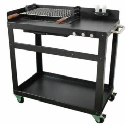 Barbecue De Jardin IMOR® Avec Trolley Pour Charbon De Bois Et/ou Bois, LINARES
