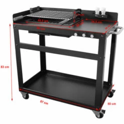 Barbecue De Jardin IMOR® Avec Trolley Pour Charbon De Bois Et/ou Bois, LINARES 7 Barbecue De Jardin IMOR® Avec Trolley Pour Charbon De Bois Et/ou Bois, LINARES -France Barbecue Soldes Boutique 47809473 3