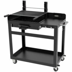 Barbecue De Jardin IMOR® Avec Trolley Pour Charbon De Bois Et/ou Bois, AVILÉS