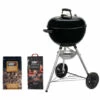 Pack WEBER Barbecue à Charbon Original Kettle E-5710 57cm Noir - Un Sac De Charbon - Un Mélange De Copeaux Whisky -France Barbecue Soldes Boutique 48833456 1