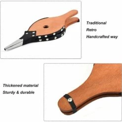 SUPERMARKET Soufflet De Cheminée Soufflet Pour Grill Souffleur à Air En Bois Souffleur De Feu Pour Cheminée Soufflet De Cheminée Intérieur Soufflet Pour Gril Pour Cheminée Charbon Bois Grill Camping 37,7x13,7cm，Superma -France Barbecue Soldes Boutique 48929751 3