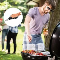 SUPERMARKET Soufflet De Cheminée Soufflet Pour Grill Souffleur à Air En Bois Souffleur De Feu Pour Cheminée Soufflet De Cheminée Intérieur Soufflet Pour Gril Pour Cheminée Charbon Bois Grill Camping 37,7x13,7cm，Superma -France Barbecue Soldes Boutique 48929751 5