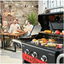 Barbecue à Gaz Et à Charbon Gas2Coal Char-Broil 2.0 3B - Noir -France Barbecue Soldes Boutique 49788884 5