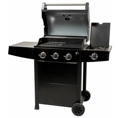 Barbecue Gaz ROSTER 4 Brûleurs Dont 1 Latéral Avec Plancha Et Grille De Cuisson Combinées 4 Barbecue Gaz ROSTER 4 Brûleurs Dont 1 Latéral Avec Plancha Et Grille De Cuisson Combinées – Image 2