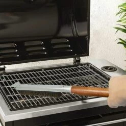 VERSAILLESFR Four à Pizza Brosse Pierre Nettoyant Grattoir Barbecue Portable BBQ Bake Grill Outil De Nettoyage Avec Manche En Bois Pour La Cuisine Cuisson Fournitures De Cuisson Accessoires -Versailles -France Barbecue Soldes Boutique 51214585 5