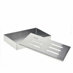 VERSAILLESFR Original BBQ Boîte à Fumoir En Acier Inoxydable 100% Acier Inoxydabox/Accessoire De Barbecue à Gaz Pour Barbecue à Boule Et Barbecue Au Charbon De Bois 21 X 13 X 3,5 Cm -Versailles -France Barbecue Soldes Boutique 51243987 4