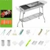 ZHUOXUAN Barbecue à Charbon Pliant Portable, BBQ De Table Avec Double Ailes Pliantes, Pour Barbecue De Jardin, Camping Et Pique Nique, Avec Poêle à Frire Antiadhésive Et Évents Réglables, 70*33.5*73cm 2 ZHUOXUAN Barbecue à Charbon Pliant Portable, BBQ De Table Avec Double Ailes Pliantes, Pour Barbecue De Jardin, Camping Et Pique Nique, Avec Poêle à Frire Antiadhésive Et Évents Réglables, 70*33.5*73cm -France Barbecue Soldes Boutique 51459594 1