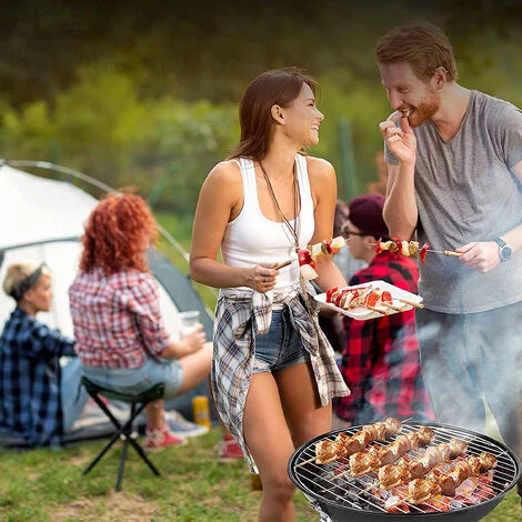 HALOYO Barbecue Boule Portatif Grille 12 Pouces Noire 4 HALOYO Barbecue Boule Portatif Grille 12 Pouces Noire – Image 2