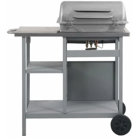 YOUTHUP Barbecue à Gaz Avec Tablette à 3 Couches Noir Et Argenté 5 YOUTHUP Barbecue à Gaz Avec Tablette à 3 Couches Noir Et Argenté – Image 3