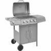 YOUTHUP Barbecue à Gaz 4 + 1 Zone De Cuisson Argenté - Argent 2 YOUTHUP Barbecue à Gaz 4 + 1 Zone De Cuisson Argenté - Argent -France Barbecue Soldes Boutique 51866824 1