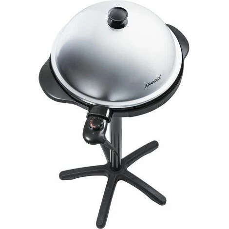 STEBA 062500 VG250 Grill BBQ - 1800 W - Plaque De Cuisson O40 Cm - Noir Et Argent - Noir 4 STEBA 062500 VG250 Grill BBQ - 1800 W - Plaque De Cuisson O40 Cm - Noir Et Argent - Noir – Image 2