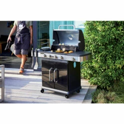 Barbecue Gaz 2 En 1 Fidgi - Grill Et Plancha - 4 Brûleurs - Thermomètre Capot - Puissance 14,5 Kw - Noir/Inox - Cook'In Garden 10 Barbecue Gaz 2 En 1 Fidgi - Grill Et Plancha - 4 Brûleurs - Thermomètre Capot - Puissance 14,5 Kw - Noir/Inox - Cook'In Garden -France Barbecue Soldes Boutique 52762275 4