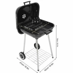 SZYB Duokon Gril De Barbecue 42 X 47 X 78 Cm Avec Filet De Tablette Inférieure En Acier Et Plastique -France Barbecue Soldes Boutique 53612554 4
