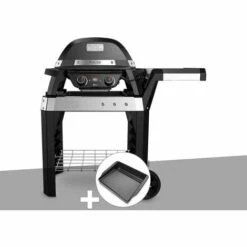Barbecue électrique Weber Pulse 2000 Sur Chariot Avec Plancha
