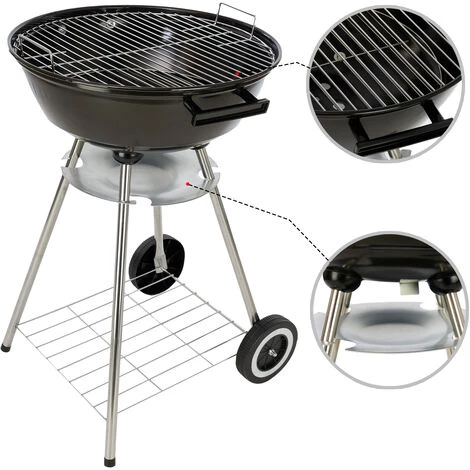 Barbecue Charbon - BBQ Grill - 45cm Diamètre - Incl. Accessoires - MaxxGarden 6 Barbecue Charbon - BBQ Grill - 45cm Diamètre - Incl. Accessoires - MaxxGarden – Image 4