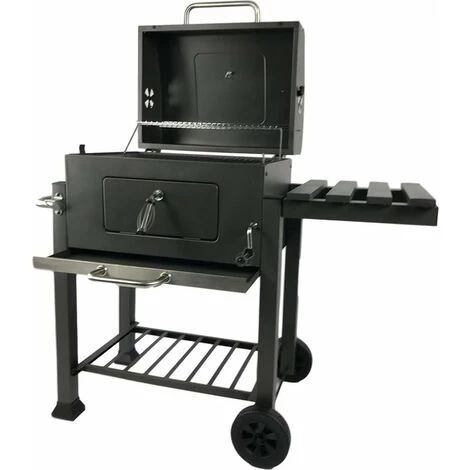 Barbecue - Charbon De Bois - 118 X 67 X 108 Cm - Métal - Noir - MaxxGarden 4 Barbecue - Charbon De Bois - 118 X 67 X 108 Cm - Métal - Noir - MaxxGarden – Image 2