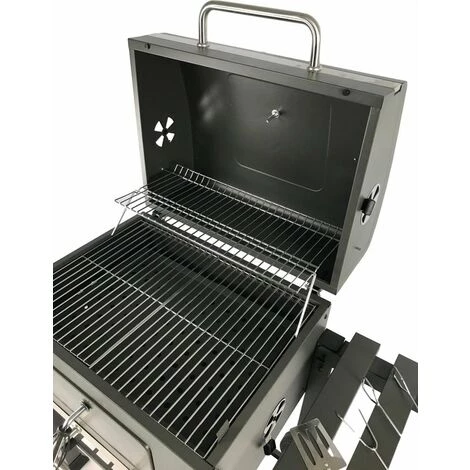 Barbecue - Charbon De Bois - 118 X 67 X 108 Cm - Métal - Noir - MaxxGarden 5 Barbecue - Charbon De Bois - 118 X 67 X 108 Cm - Métal - Noir - MaxxGarden – Image 3