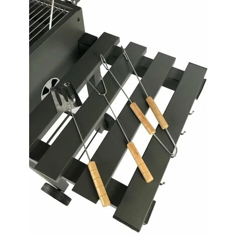 Barbecue - Charbon De Bois - 118 X 67 X 108 Cm - Métal - Noir - MaxxGarden 7 Barbecue - Charbon De Bois - 118 X 67 X 108 Cm - Métal - Noir - MaxxGarden – Image 5