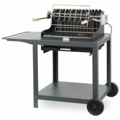 Le Marquier Barbecue Charbon + Chariot Exclusive Mendy 54 X 32 Cm - Ardoise