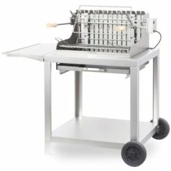 Le Marquier Barbecue Charbon + Chariot Exclusive Mendy 54 X 32 Cm - Inox