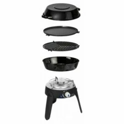 ANTARION CADAC Safari Chef 2 LP Barbecue Gaz BBQ Grill Spécial Camping Pieds Repliables - Noir