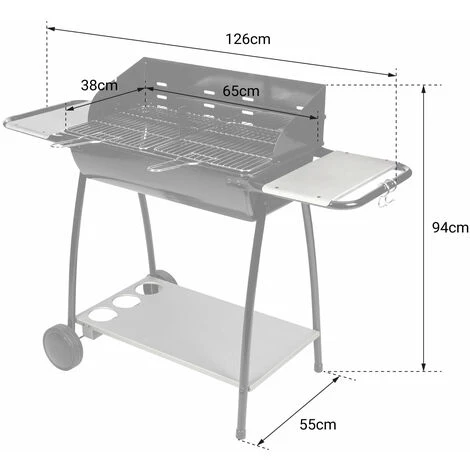 SOMAGIC - Barbecue Au Charbon De Bois DANA - Noir 6 SOMAGIC - Barbecue Au Charbon De Bois DANA - Noir – Image 4