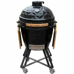 OUTR Barbecue Céramique Kamado Large Diamond 56 Cm Noir - Noir / Gris