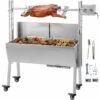 M-E Grill Rotatif Barbecue Charbon électrique Bbq Rôtissoire Acier Inox - 60 Kg, 25 W, Pour Un Usage Commercial & Domestique, Réglable En Hauteur -France Barbecue Soldes Boutique 54654926 1