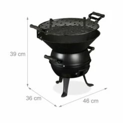 JARDIBRICODECO Barbecue Tonneau En Fonte De Fer -France Barbecue Soldes Boutique 55316392 4