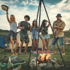 JARDIBRICODECO Barbecue Inclinable Trépied Et Grillage -France Barbecue Soldes Boutique 55316567 3