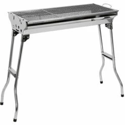 SiFree®Grill Pliable En Acier Inoxydable Portable Barbecue à Charbon Jardin Table En Acier Extérieur Pliant Inoxydable 73×32.5cm