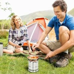 TRIOMPHE Réchaud De Camping,T-Audace Poêle à Alcool Au Feu De Bois Pliable Petit Poêle Portable En Acier Inoxydable Pour Randonnée En Plein Air Randonnée Voyager Pique-Nique Barbecue -France Barbecue Soldes Boutique 56067571 4