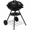 HELLOSHOP26 Barbecue à Charbon De Bois Avec Roues Pour Camping De Jardin, Noir - Bois -France Barbecue Soldes Boutique 56403638 1
