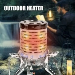 BEARSU Chauffage Gaz Camping Cuisinière Extérieure Couvercle Mini Portable Bouchon Chauffant, Chauffage Au Gaz Camping Car Pour Butane Gaz Cuisinière Brûleur Camping Tente Pique Nique -France Barbecue Soldes Boutique 57020617 5