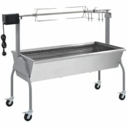 NOVA Barbecue De Charbon XL Avec Calandre Et Turrosto électrique Rôtissoire Pour Barbecue électrique Acier Inoxydable