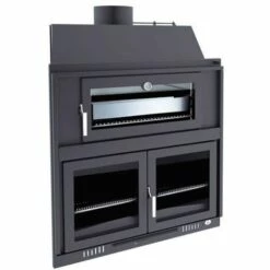 FM CALEFACCION Barbecue Charbon Bois Avec Four Et Portes FM BH-100 HP à Encastrer