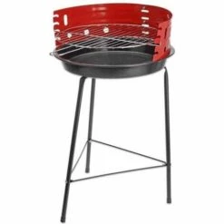 Vargan Barbecue à Charbon De Bois - Demi-ouvert - Ø33 Cm - Noir/Rouge -France Barbecue Soldes Boutique 57262978 3
