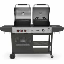 Barbecue Gaz Et Charbon LIVOO DOC254 - Noir -France Barbecue Soldes Boutique 57278254 3