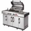 ENDERS - Barbecue Kansas II Pro 4 SIK Profi Turbo - 4 Brûleurs Dont 1 Turbo Zone - 1 Brûleur Arrière Infrarouge - Lave-main, Planche à Découper - Argent -France Barbecue Soldes Boutique 57586366 1