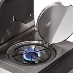 ENDERS - Barbecue Kansas II Pro 4 SIK Profi Turbo - 4 Brûleurs Dont 1 Turbo Zone - 1 Brûleur Arrière Infrarouge - Lave-main, Planche à Découper - Argent -France Barbecue Soldes Boutique 57586366 4