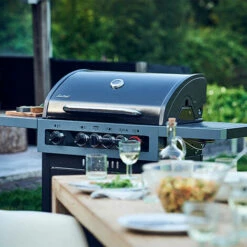 ENDERS - Barbecue Boston Black 4 IK Turbo - 4 Brûleurs Dont 1 Turbo Zone - 1 Brûleur Arrière Infrarouge - 1 Brûleur Latéral - Jusqu'à 12 Convives - 21,85 KW - Noir -France Barbecue Soldes Boutique 57586372 5