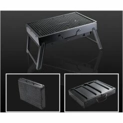 DENUOTOP Barbecue Charbon Barbecue Au Charbon De Bois, Barbecue Portable Barbecue En Acier Inoxydable Pliable Barbecue Fumeur Grill Barbecue Bureau Parfait Pour Le Camping Pique-Nique En Plein Air Garden Party -France Barbecue Soldes Boutique 57589132 4