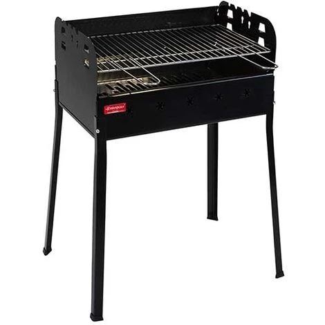 Ferraboli Barbecue Ledro Avec Grille Chromée 58 X 37cm Brasier Double 3 Ferraboli Barbecue Ledro Avec Grille Chromée 58 X 37cm Brasier Double
