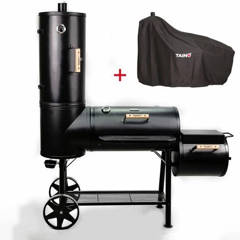 TAINO CHIEF 130kg Smoker Set Housse De Protection Pour Barbecue Au Charbon De Bois BBQ 3 TAINO CHIEF 130kg Smoker Set Housse De Protection Pour Barbecue Au Charbon De Bois BBQ