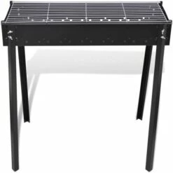 INLIFE Support De Barbecue Au Charbon De Bois Carré 75x28 Cm
