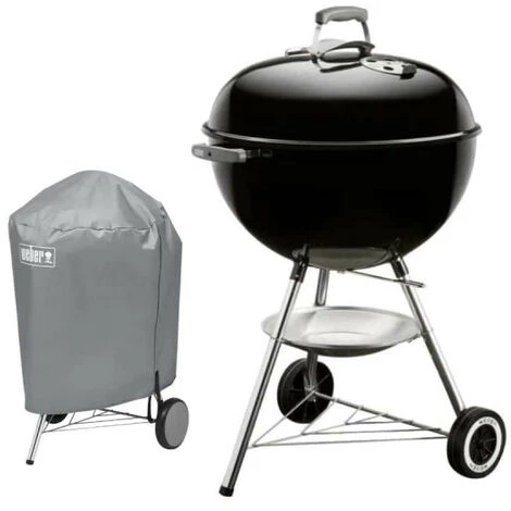 Pack Weber Barbecue à Charbon Classic Kettle 57 Cm Noir - Une Housse De Protection Imperméable 3 Pack Weber Barbecue à Charbon Classic Kettle 57 Cm Noir - Une Housse De Protection Imperméable