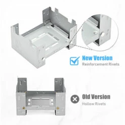 TANCYCO Réchaud Pliant De Camping Réchaud à Combustible à Alcool Solide Réchaud à Barbecue Pliable Pour Les Voyages, La Randonnée, Le Camping, Le Pique-nique, Le Barbecue (argent) -France Barbecue Soldes Boutique 58208245 5