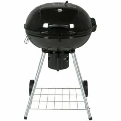 Vargan Barbecue Au Charbon De Bois - Surface De Grillage Ø 45 Cm - Avec Bac à Cendres - Noir